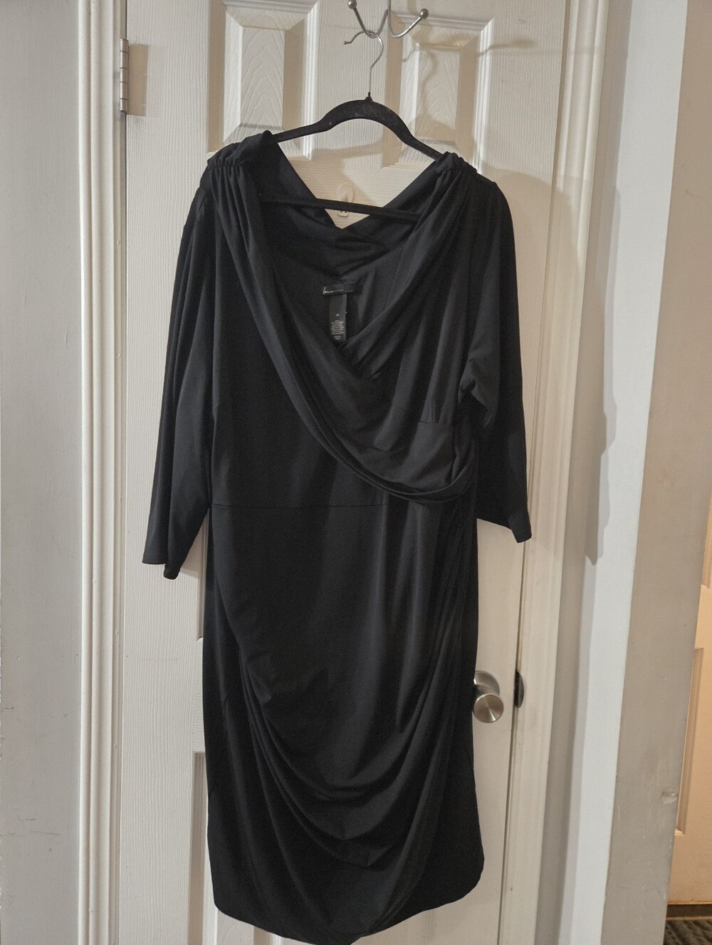 Nwot sz 28 Lane Bryant slinky black dress